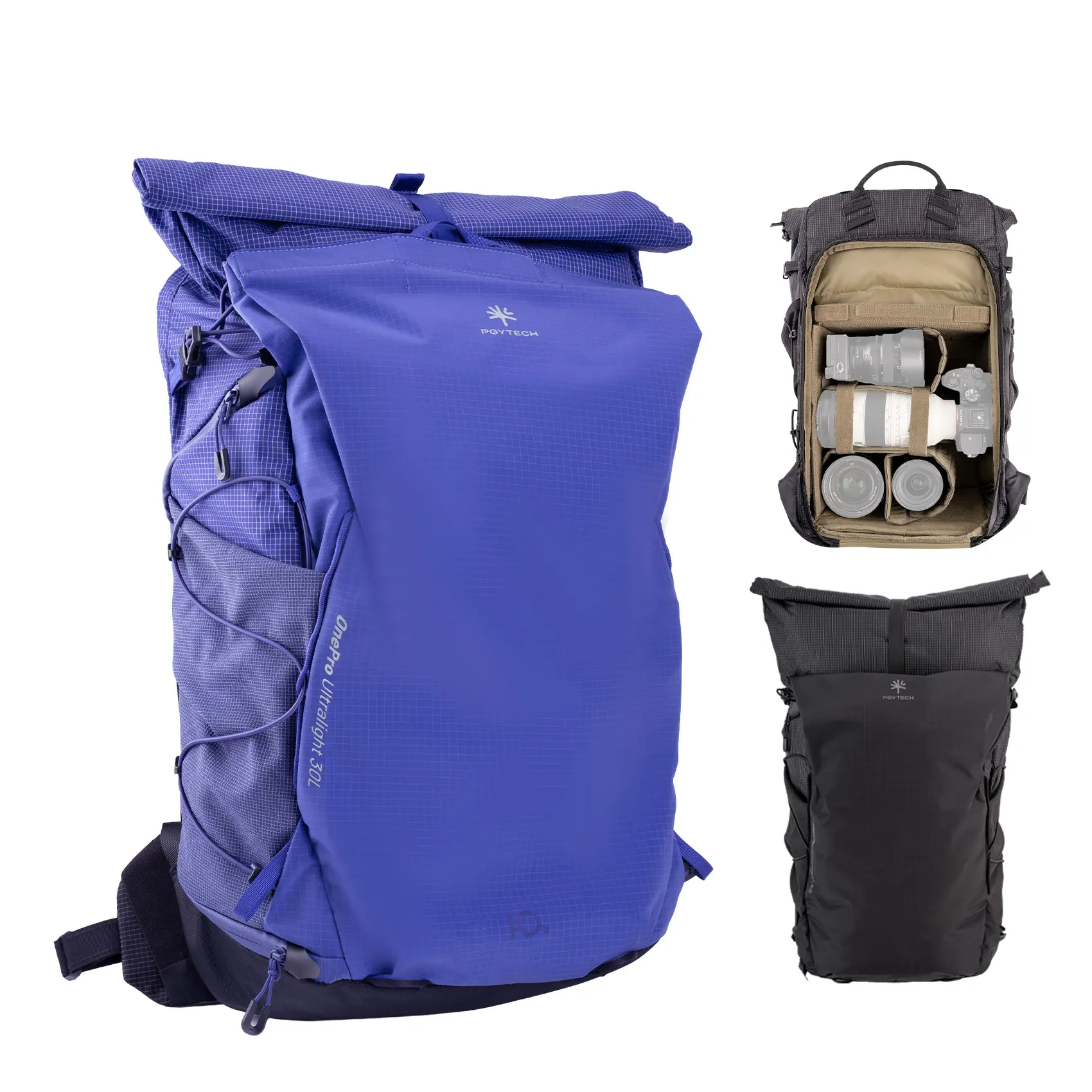 PGYTECH OnePro Ultralight Nylon Blend Camera Backpack - Quick Release, Side Access, Dividers Incl., 14" Laptop Sleeve, Expandable Photography Accessory, Outdoor Travel Bag for Photographers, DSLR/Drone/Mirrorless Compatible, Manufacturer Warranty, Camera,