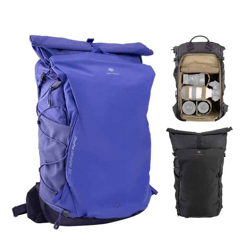 PGYTECH OnePro Ultralight Nylon Blend Camera Backpack - 20L/30L/40L, 1.3kg, 180° Quick Release, Side Access, Dividers Incl., 14" Laptop Sleeve, Expandable Photography Tool, DSLR/Drone/Mirrorless Compatible, Outdoor Travel Bag, Manufacturer Warranty