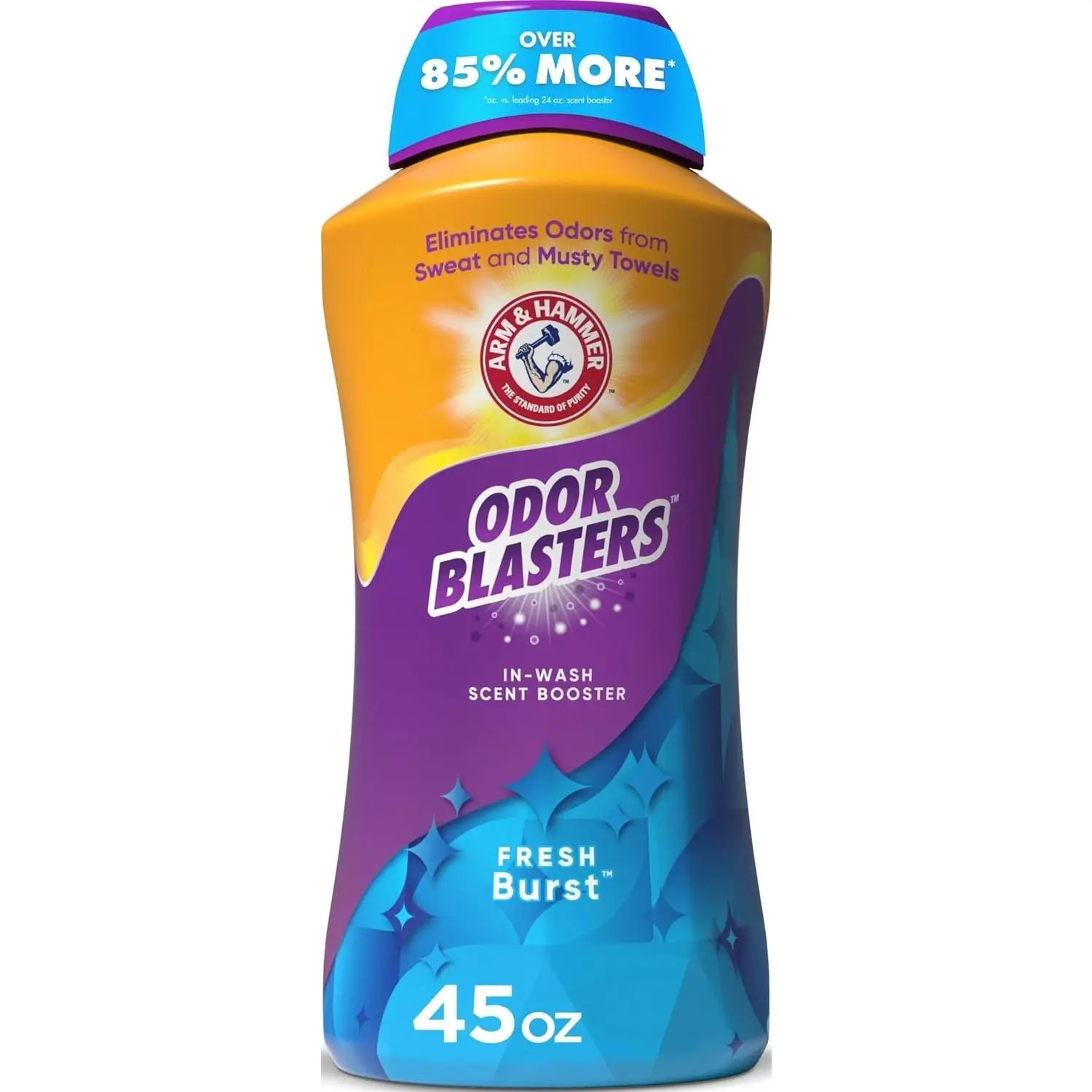ARM & HAMMER Odor Blasters Laundry Scent Booster, Fresh Burst Scent 45 oz | In-Wash Laundry Fragrance, Eliminates Tough Odors in Clothes and Towels, Laundry Additive, laundry scent beads alternative