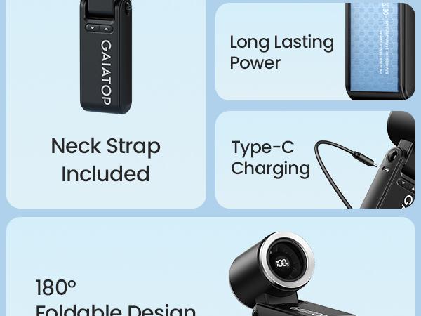 GAIATOP Handheld Mini Fan, Up to 21 Hours of Use, Rechargeable Battery, 6-Speed 180° Adjustable, Lightweight & Portable Foldable Fan, Summer Essential for Women & Girls, Travel & Work   Valentine's Day gift