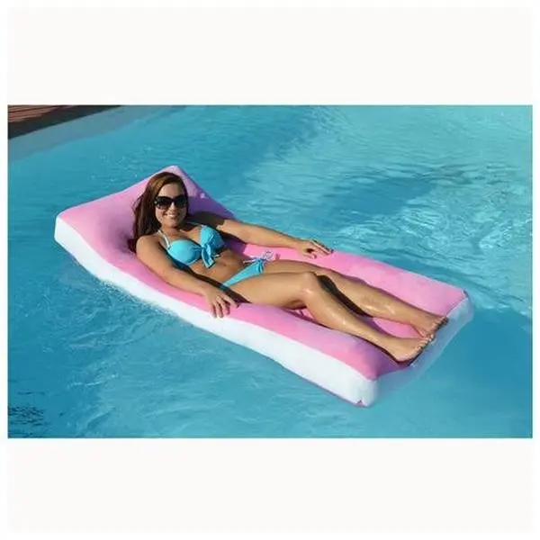 212 MAIN Cloud Shape Floating Mattress, Portable Aqua Pool Lounge with Heavy-Duty Mesh, Lightweight and Dries Quickly for Family Fun, Closed-Cell Styrofoam Bead Fill