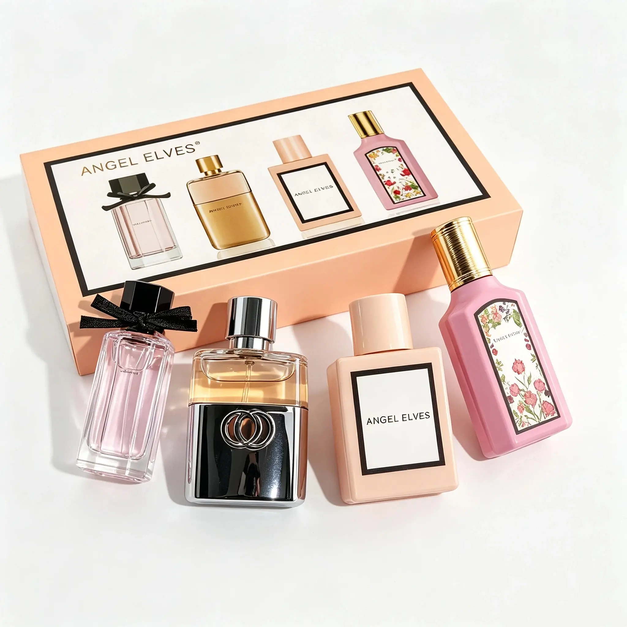 Angel Elves Women Perfume Gift Set, 4 Bottles Total 120ml, Long Lasting Romantic Elegant Floral Fragrance,  Mini Perfume , Ideal Birthday Holiday Gift , perfect birthday gift -set timber -colognes,great holiday gift, fancy love, daily travel  angel elf
