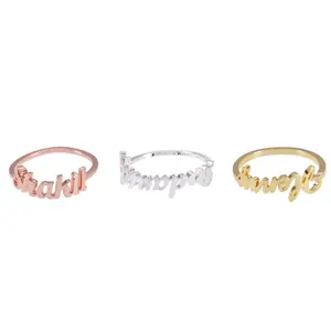 Personalized Name Rings in Multiple Fonts