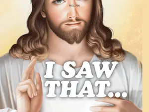 I SAW THAT.... Jesus Fridge Magnet Kitchen Home Decor - 3.5" x 2.5" Made in USA