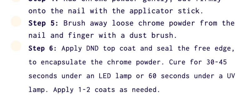 DND Chrome Powder Effect White Silk