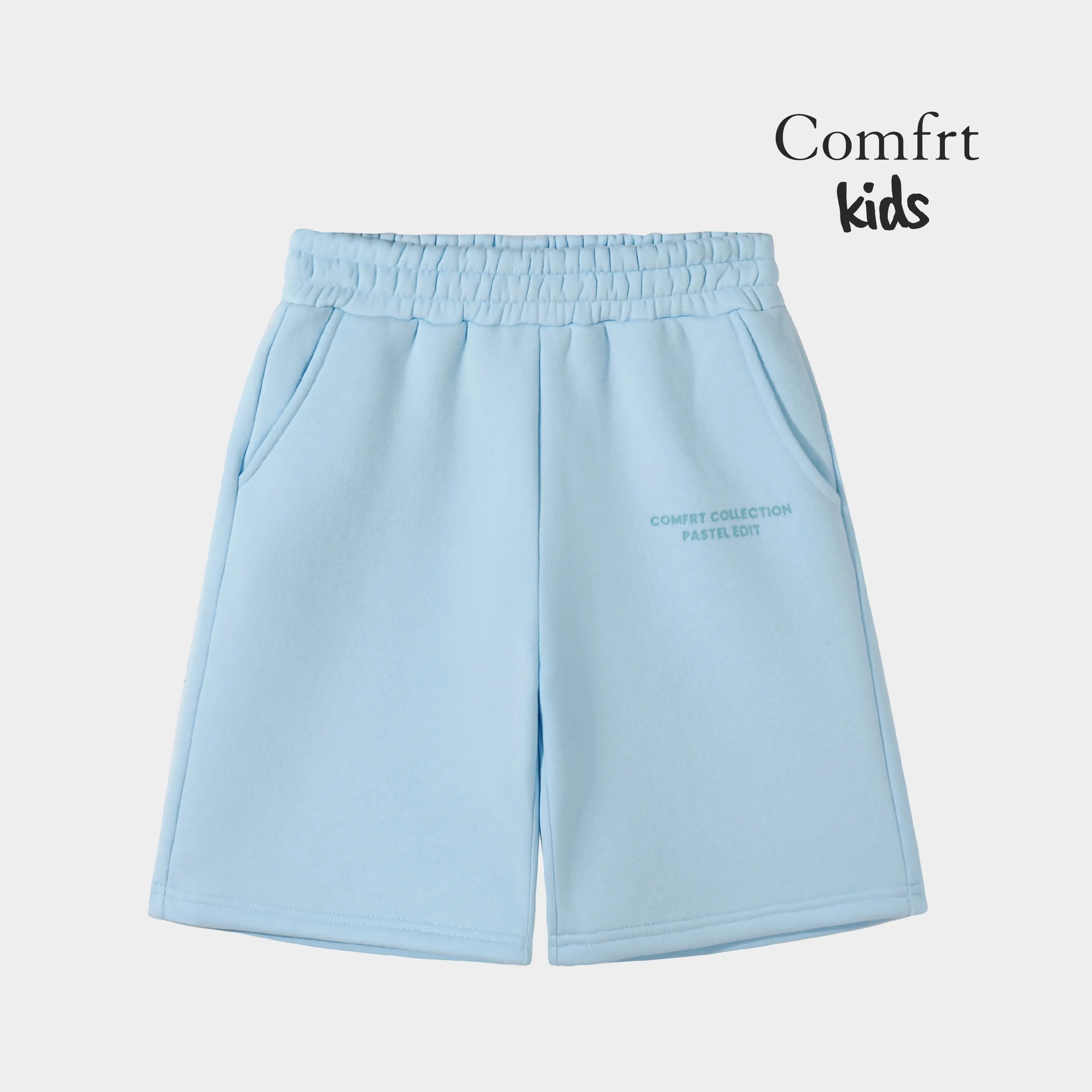 Comfrt Kids | Pastel Shorts | Soft Kids Pastel Lounge Shorts With Pockets