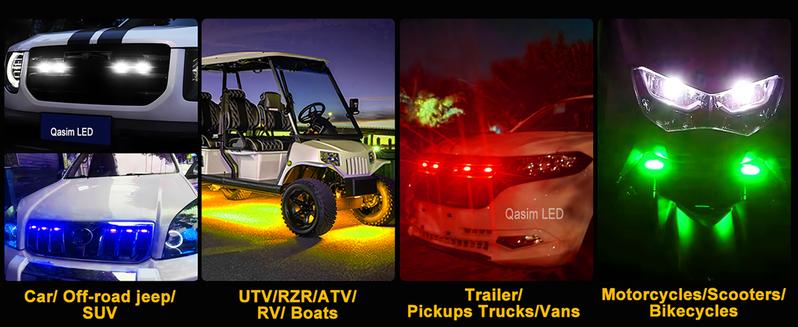 DIBMS RGB LED Grille Lights 4 in 1 with App Control, Colorful Underglow, and Signal LED for Tacoma Truck, Chevy, Car, Off-Road, Raptor, Jeep, SUV, ATV, UTV DIBMS RGB LED Grille Lights 4 in 1 with App Control, Colorful Underglow, and Signal LED for Tacoma Truck, Chevy, Car, Off-Road, Raptor, Jeep, SUV, ATV, UTV