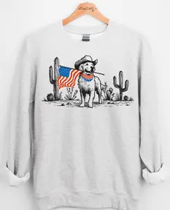 'Merica Dog Graphic Top 'Merica Dog Graphic Top