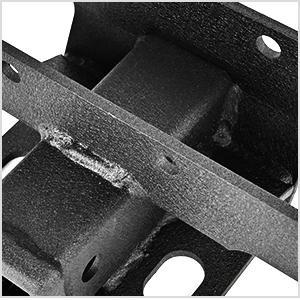 Nilight 2" inch Rear Bumper Tow Trailer Hitch Receiver Kit, Compatible for 2007-2018 Jeep Wrangler JK 4 Door & 2 Unlimited, w/4-Pin Wiring Harness (Exclude JL Models)