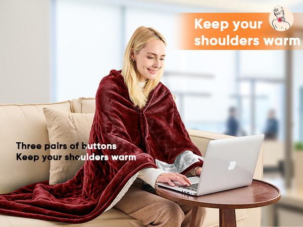 Greenoak Heated Blanket Electric Throw 50"X60", Heating Blanket with 10 Heat Levels 8 Hours Auto-Off,Fleece Soft Christmas Blanket,Gifts for Grandma Seniors Mom Greenoak Heated Blanket Electric Throw 50"X60", Heating Blanket with 10 Heat Levels 8 Hours Auto-Off,Fleece Soft Christmas Blanket,Gifts for Grandma Seniors Mom