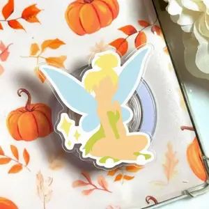 Whimsical Pixie Fairy Phone Grip, Green Winged Girl Acrylic Holder, Magic Forest Griptok, Enchanted Fairy Tale Accessory, Unique Gift for Women, Cute Phone Stand Holder