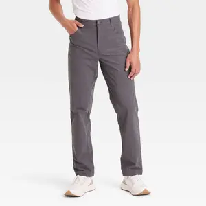 Men's 360 Lifestyle 5-Pocket Golf Pant - All In Motion Dark Gray 30x30: Moisture Wicking, Quick Dry, Regular Fit, Knit Fabric