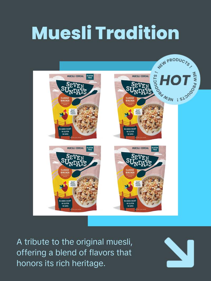 Classic Bircher Apple Cinnamon Muesli, 12oz