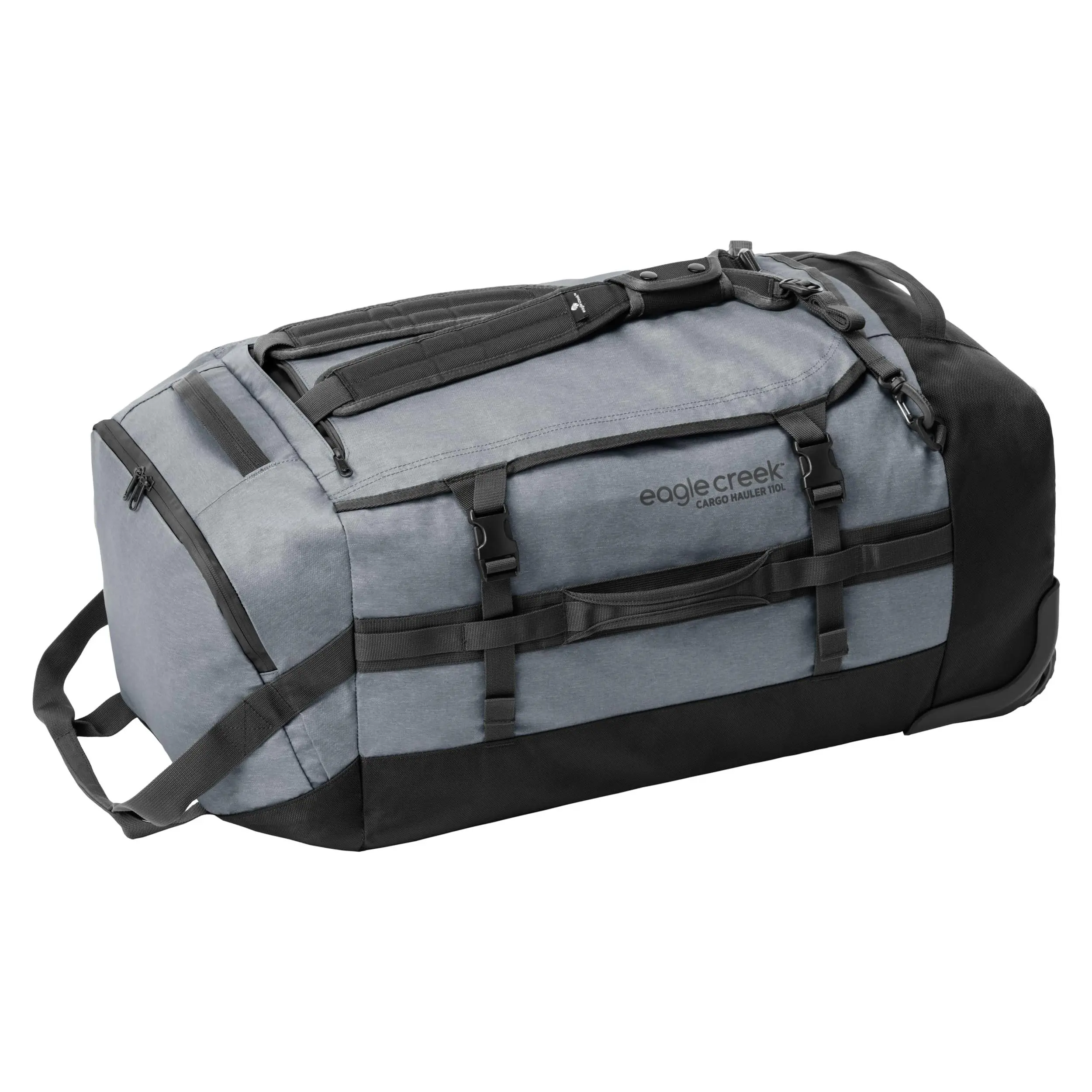 Eagle Creek Cargo Hauler Wheeled Duffel Travel Bag with Backpack Straps and Handles, Lockable U-Lid Opening, End Compartments, and Compression Straps