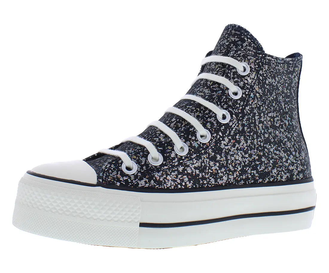 Converse Women's Chuck Taylor All Star Lift Canvas High-Top Platform Sneaker - Lace-Up, Athletic Footwear with Platform Sole for Casual Walking, Casual Wear