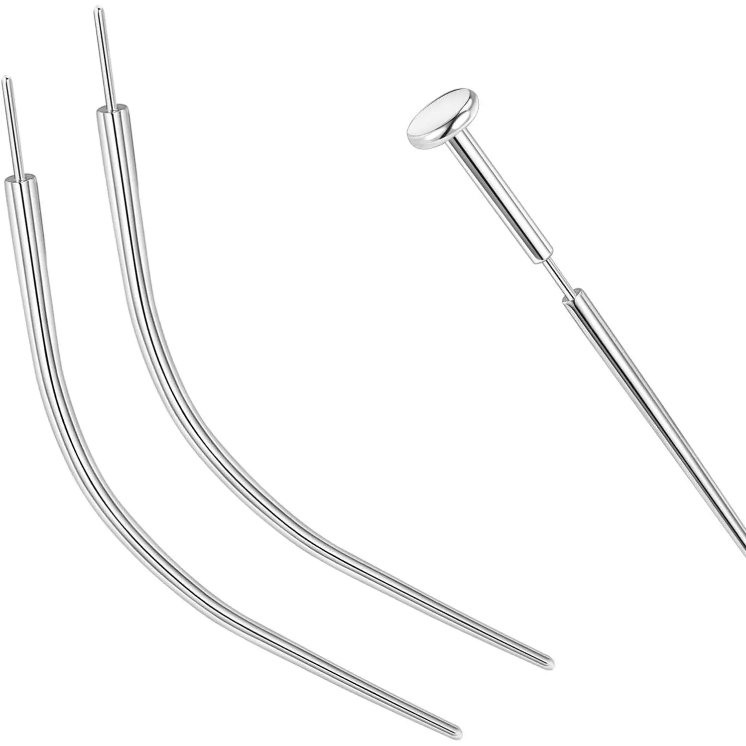20G-14G ASTM F136 Titanium Piercing Kit | Taper Insertion Pin for Tragus, Helix, Lip, Nose Piercings & Cartilage Earrings