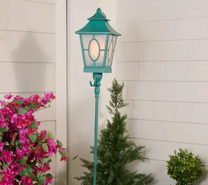 Flickering Flam Old World Lantern with Stake by Valerie