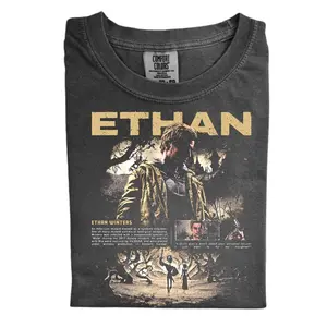 The Ethan Winters Resident Evil Comfort Color Shirt, Vintage Survival Horror Game Shirt, Retro Resident Evil Gaming Shirt, Gift for Men, Gift for Women, Crew Neck T-shirt, Trending T-shirt