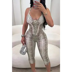Snake Print Romper