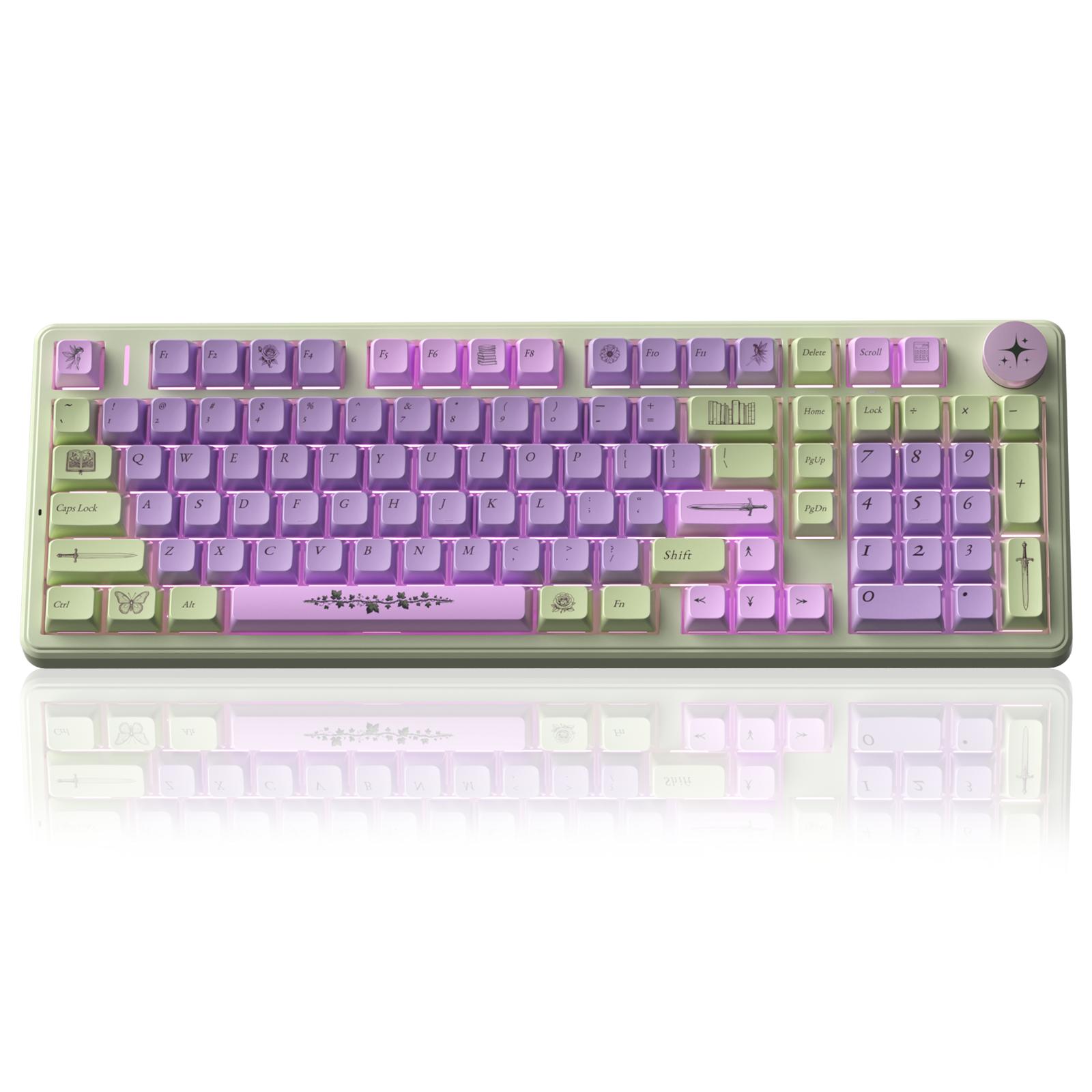 [AULA × Jesnerdingout Co-Designed] Fae Blade F99 Pro Wireless Mechanical Keyboard, 99% Layout, Tri-Mode Connectivity, Hot-Swappable, With Knob Control, RGB Backlight