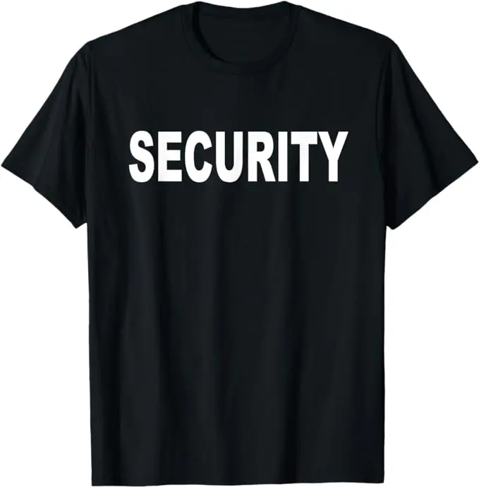 Men's Unisex Short-Sleeve Round Neck Casual T-Shirt - Security Guard Event Safety Officer Top, Men's Tops, Casual Clothes