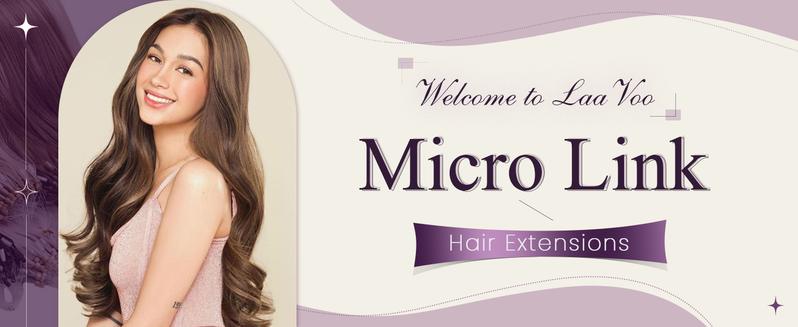 Christmas Gift LaaVoo Micro Hair Extensions Real Human Hair Micro Ring Extensions Natural Straight 14-24 Inch 56 Grams TikTokShopHolidayHaul