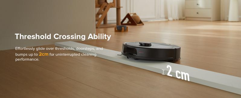 Roborock Qrevo Series Robot Vacuum and Mop (QV 35A), 8000Pa Suction, Anti-Tangle Brushes, Smart Obstacle Avoidance, Auto Mop Washing, All-in-One Dock, 200RPM Spinning Mops #GiftedInLove