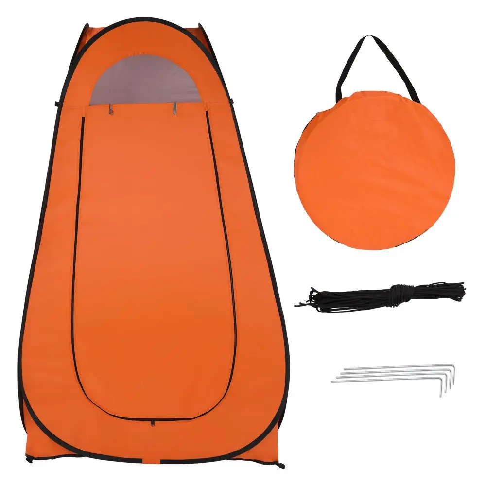 【Summervibes】【Pop-up】1-Person Privacy Shower Tent, 47x47x74 inches Portable Camping Tent Changing Room with Carry Bag