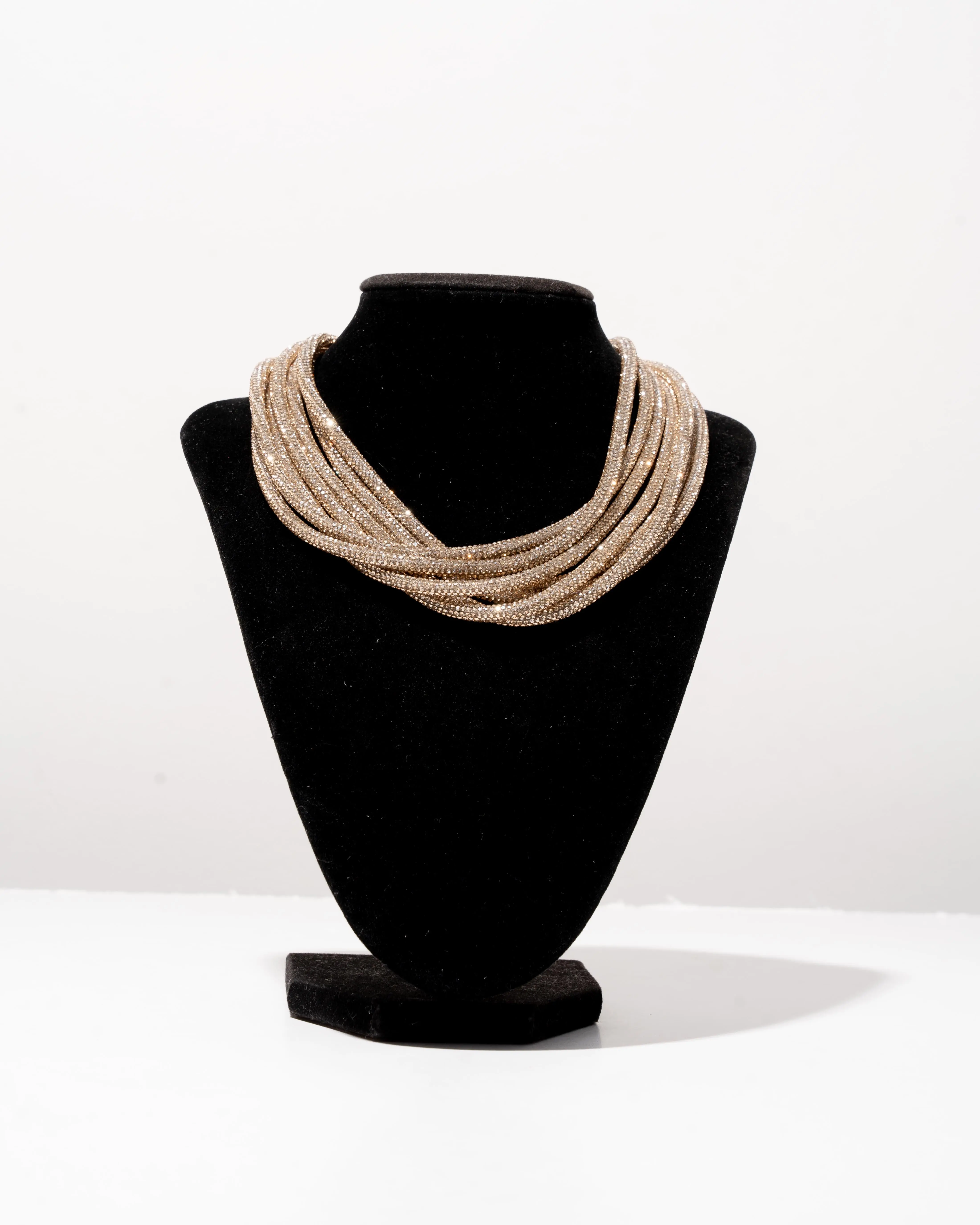 Multi Strand Necklace - Champagne Bubbles