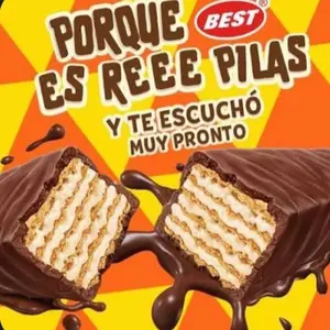 1 Bolsa de Best Chapin Galleta Con Cobertura De chocolate Relleno de Vainilla -6 units C/u-