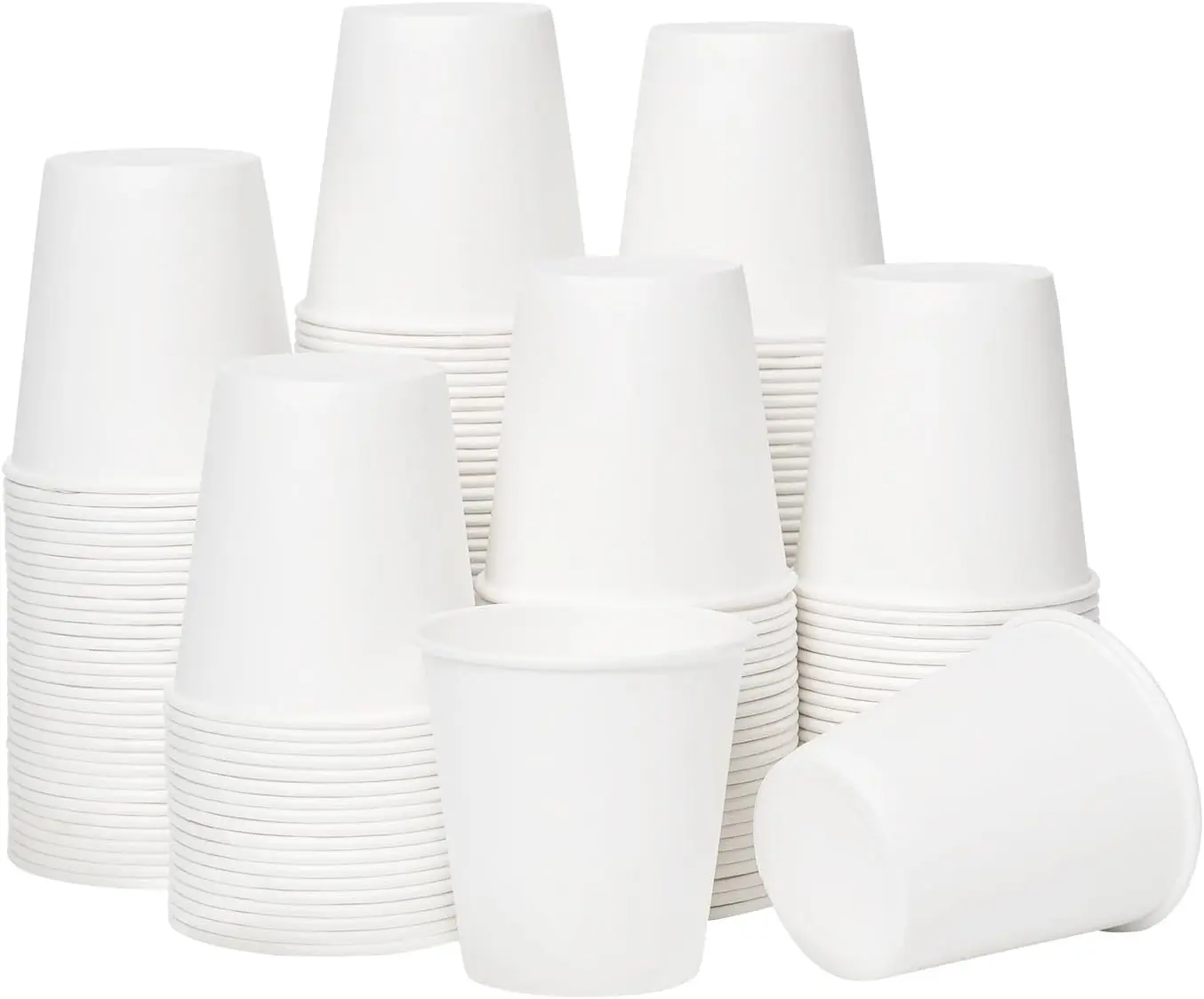 100 Count 3 oz Disposable Paper Cups, Small Bathroom Cups for Mouthwash, Water, Sampling & Everyday Use
