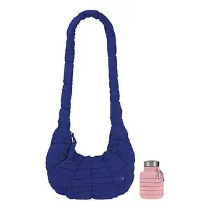 Denise Austin Everywhere Hobo with Water Bottle Charm