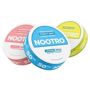 Nootro Caffeine Nootropic Pouches - 50 MG Caffeine - Alpha GPC & L-Theanine - Nicotine Free | Energy Pouches | Natural Fitness Supplement | Sugar Free | Optimum Sports Energy Non-Beverage