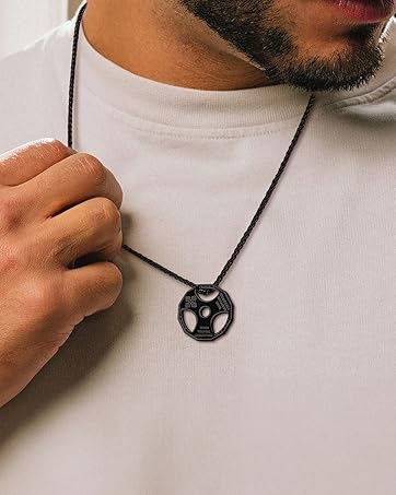 Michael Necklaces for Men Women Stainless Steel 18K Gold Plated Biblical Archangel Jewelry Round/Oval/Shield Medal Pendant with 22" Box Chain Patron Saint Michael Necklace