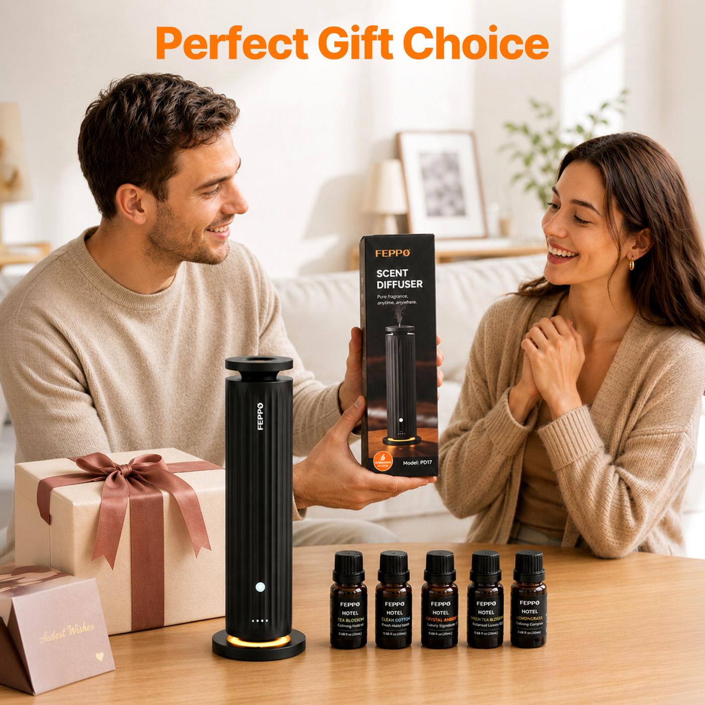 FEPPO Waterless Diffuser - Cold Air Waterless Essential Oil Diffuser Starter Kit with 5x20mL Hotel Scent Oils, Quiet Smart Scent Diffuser, 6 Intensity, Timer, 1000 Sq. Ft for Home, Office, Hotel, Yoga,back to school,back to school haul FEPPO Waterless Diffuser - Cold Air Waterless Essential Oil Diffuser Starter Kit with 5x20mL Hotel Scent Oils, Quiet Smart Scent Diffuser, 6 Intensity, Timer, 1000 Sq. Ft for Home, Office, Hotel, Yoga,back to school,back to school haul