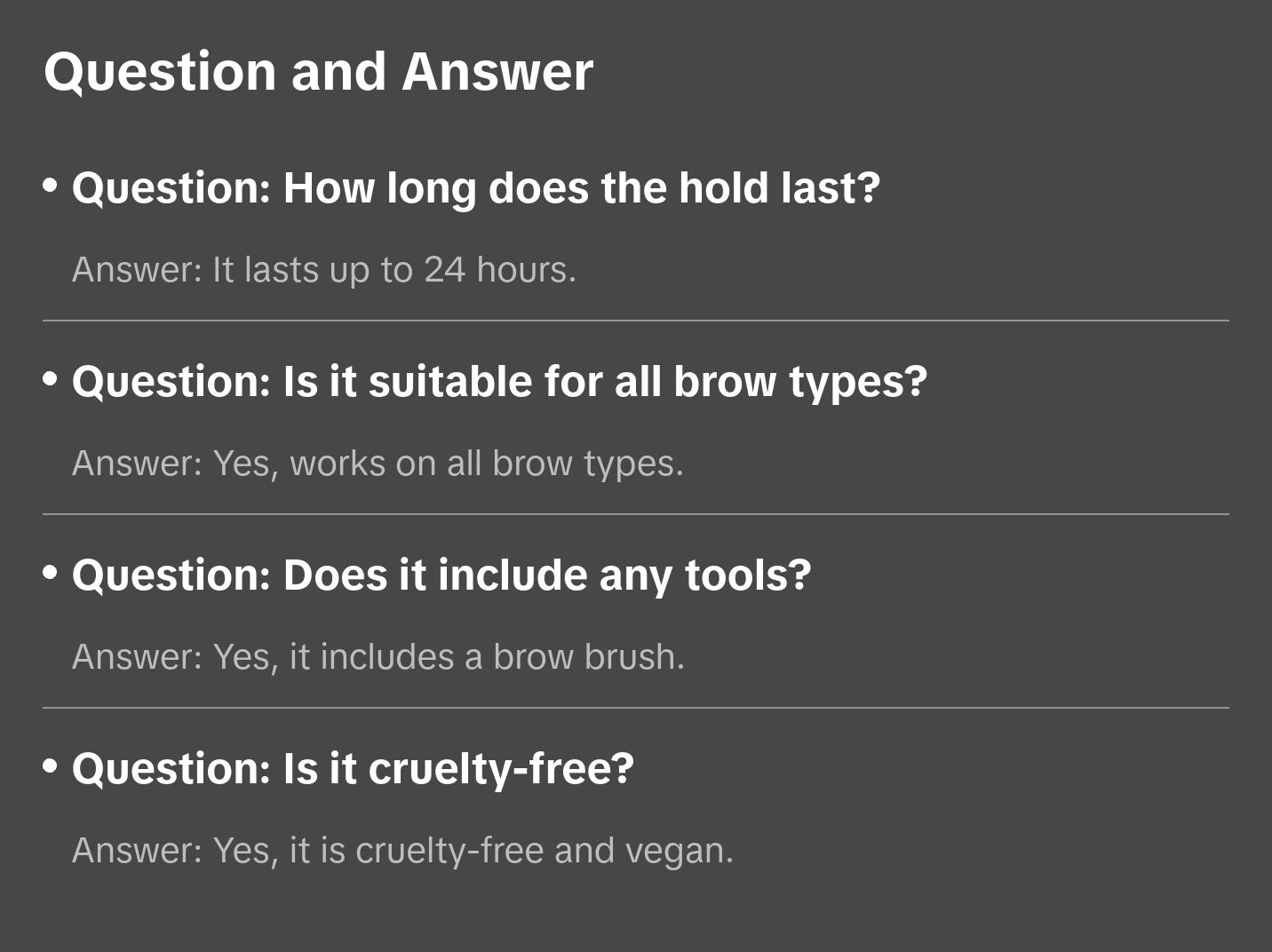 24 Hour Hold Brow Lamination Gel - Transfer and Waterproof Brow Gel