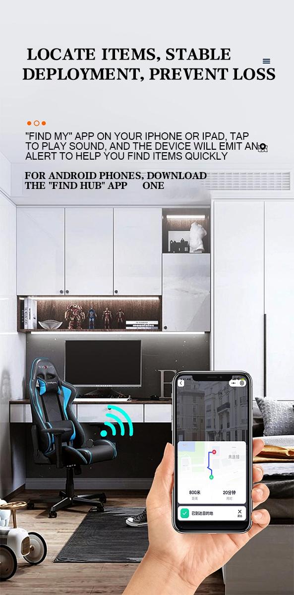 Dual- System Car GPS Tracker Apple Find My & Android Compatible Real-Time Tracking No Monthly Fee Weatherproof Magnetic Case Smart Key Finder Bluetooth Safety Universal Compatibility The Best Gift Wireless Tag Travel Gadgets