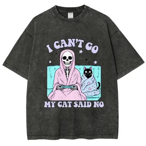 Don't Forget to Hydrate" Skull Washed T-Shirt Women's Short Sleeve Casual Summer Top with Vintage Finish & Fun Graphic Design Breathable Crewneck Trend Womenswear