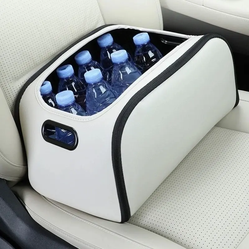 Multi-Pocket Large-Capacity Car Storage Box, Universal Center Console Organizer for Front-Back Seats, Truck-SUV Interior Accessory