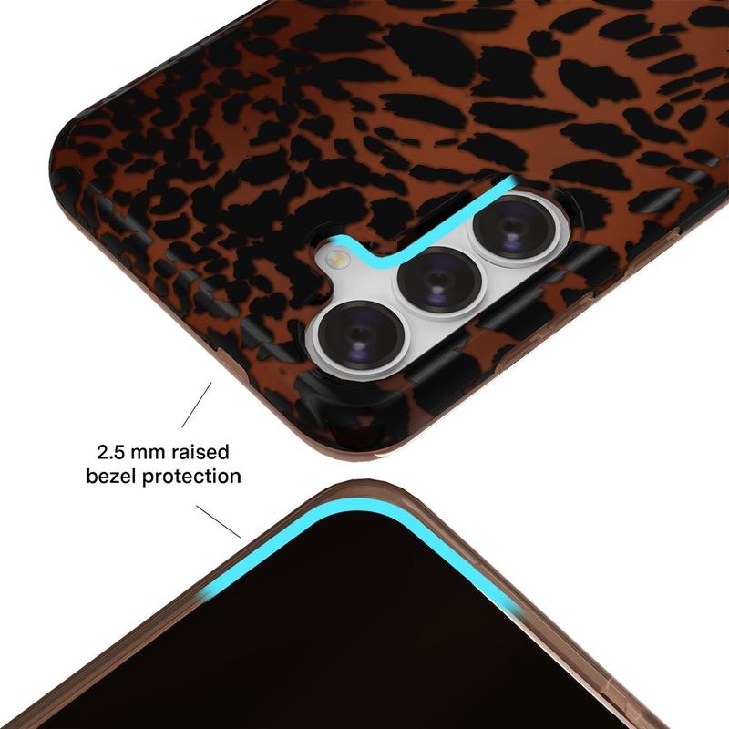Velvet Caviar Leopard Tort Samsung Case - Shockproof Protective High Quality Cute & Stylish Samsung Phone Cases - Perfect Gift for Valentines