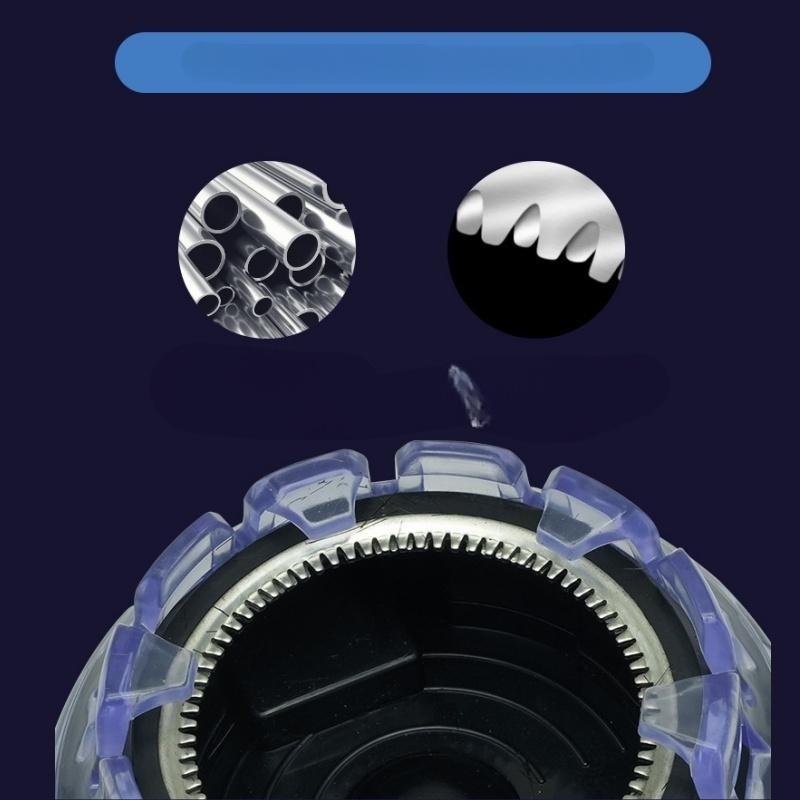 Circular Electric Hair Clipper with LED Display - Fully Automatic Trimming, 360-Degree Cutting, Stainless Steel Blades, Adjustable Length, Fast Charging