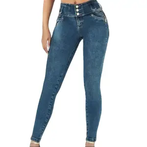 Ofori Colombian Style Jeans REF Heda y Strudel High Waist Skinny Fit with Push-Up Effect Piel de Durazno Material