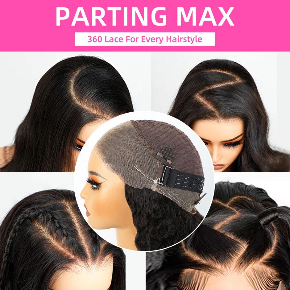 【NEW IN】FORGIRLFOREVER 360 Water Wave Frontal Wig Invisi Drawstring Wear Go Glueless Wig Bleached Knots Pre-Cut HD Lace Human Hair Wigs Beginner Friendly #Dealsforyou