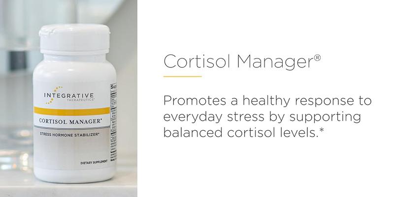 Integrative Therapeutics Cortisol Manager - Ashwagandha & L-Theanine Blend for Stress Relief & Calm Relaxation, Restful Sleep - 30 Tablets - Healthcare Supplement Integrative Therapeutics Cortisol Manager - Ashwagandha & L-Theanine Blend for Stress Relief & Calm Relaxation, Restful Sleep - 30 Tablets - Healthcare Supplement