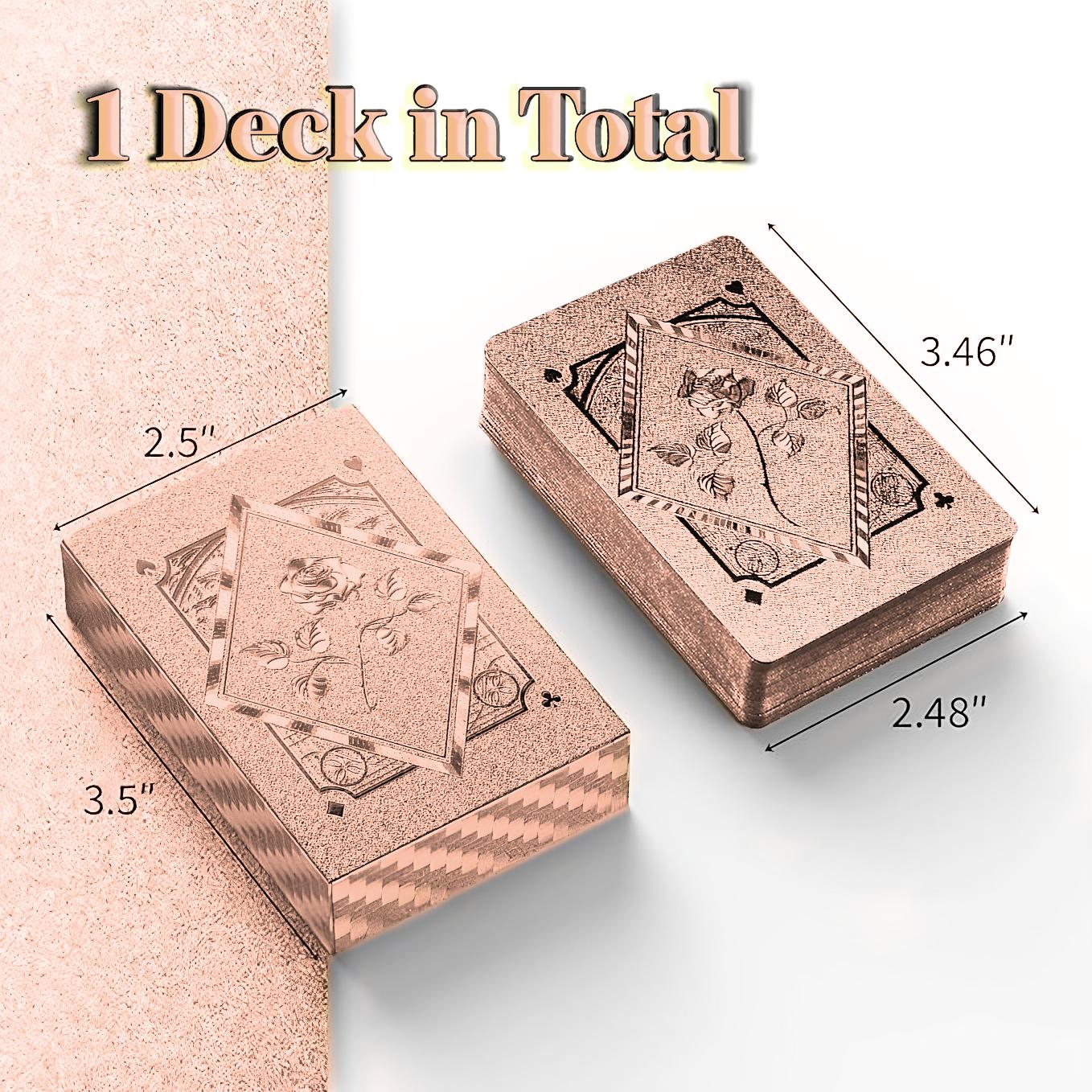 Champagne Rose Pink Waterproof Diamond Playing Cards – Luxurious, Durable & Flexible Poker Deck for Game Night and Christmas Gifts   Party Cardsgame