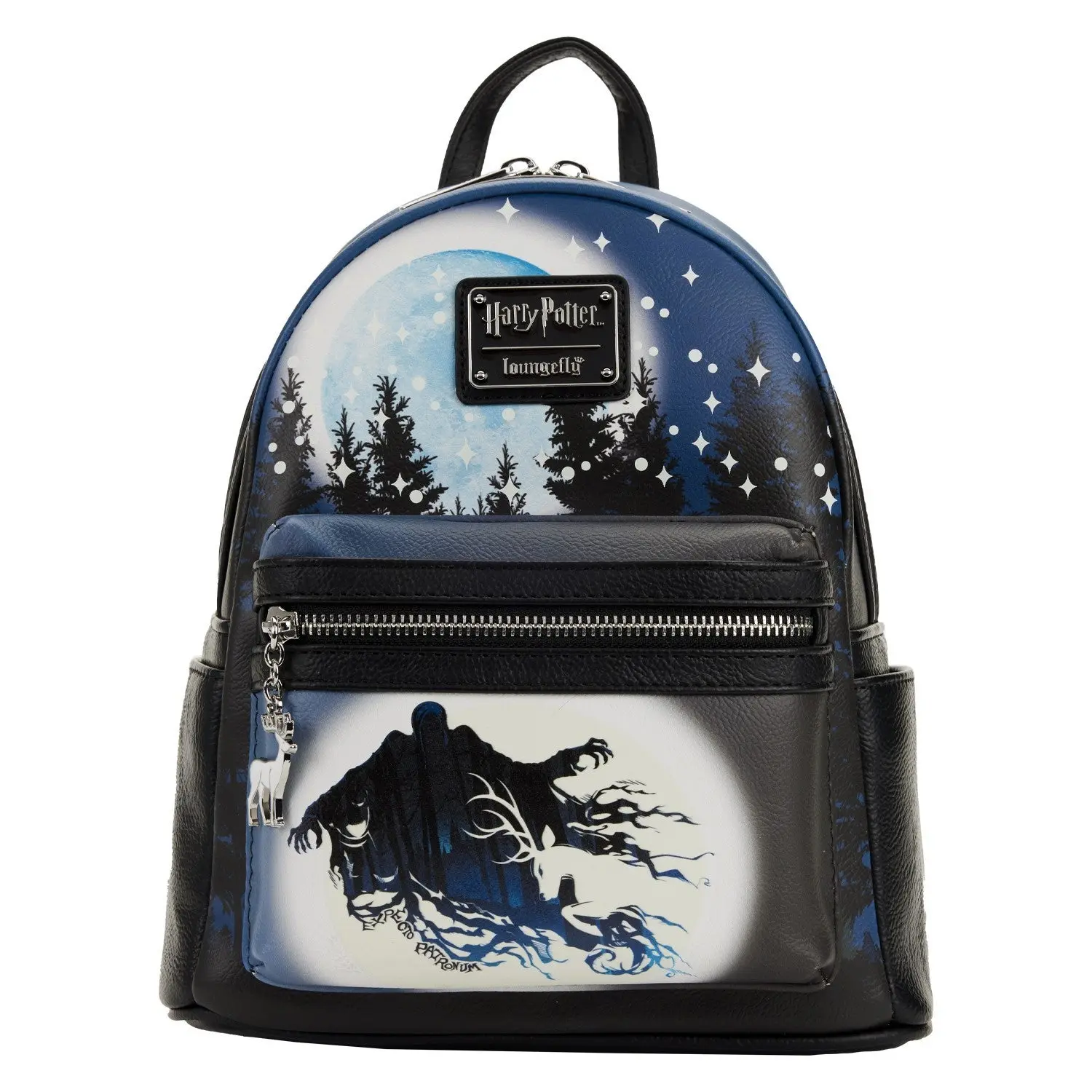 Loungefly Harry Potter Forbidden Forest Mini Backpack | Casual Printed Vegan PU with Glow in the Dark Art, Adjustable Straps and Metal Hardware, Adjustable Backpack, Casual Printed Backpack