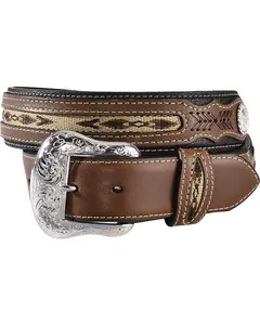 Cody James Men's Ribbon Inlay Leather Belt - N2475701