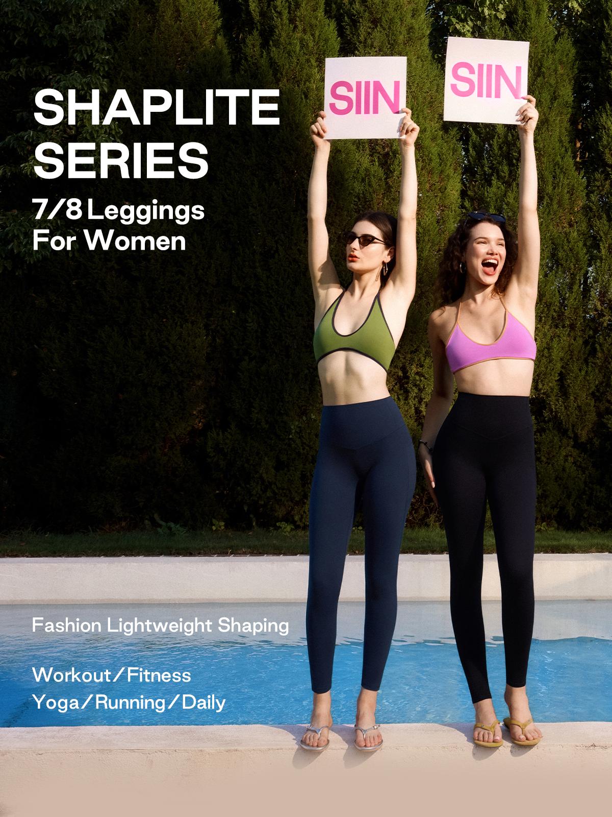 SIINSIIN Shaplite 7/8 & Full Shaping Leggings, High Waisted Tummy Control, Butt Lift