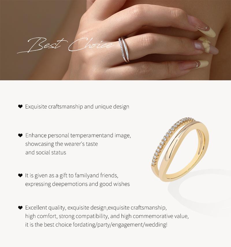 ATTAGEMS Round Cut 2mm D Color Lab-Created Moissanite Ring  925 Sterling Sliver Eternity Band Wedding Engagement Rings for Women Unique Jewelry Gift R287