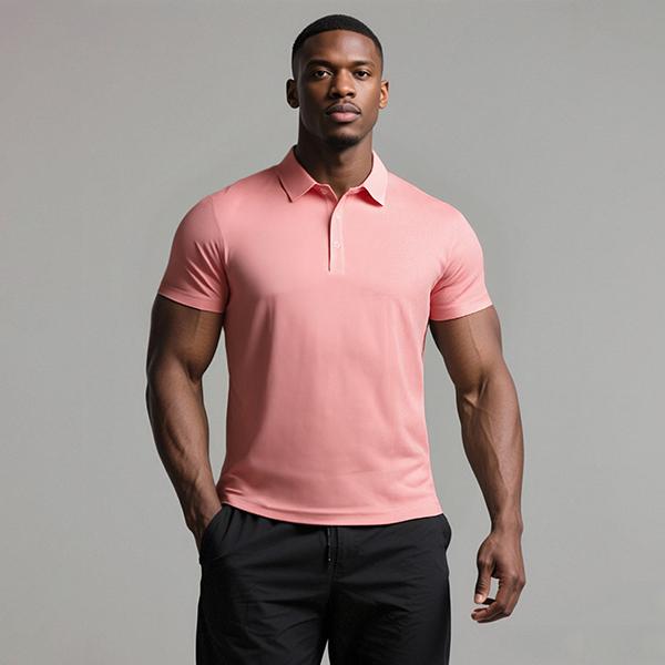 4-Pack Basic Solid Color Breathable Polo Shirts